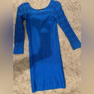 Bebe blue bandage dress